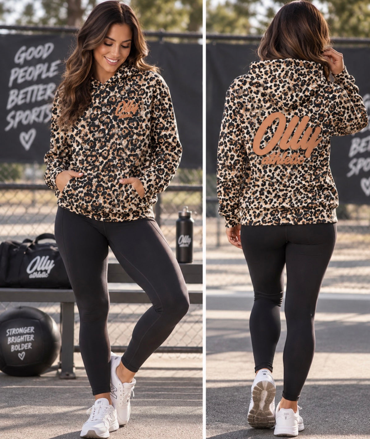 OA PUFF ANIMAL PRINT HOODIE - ADULTS