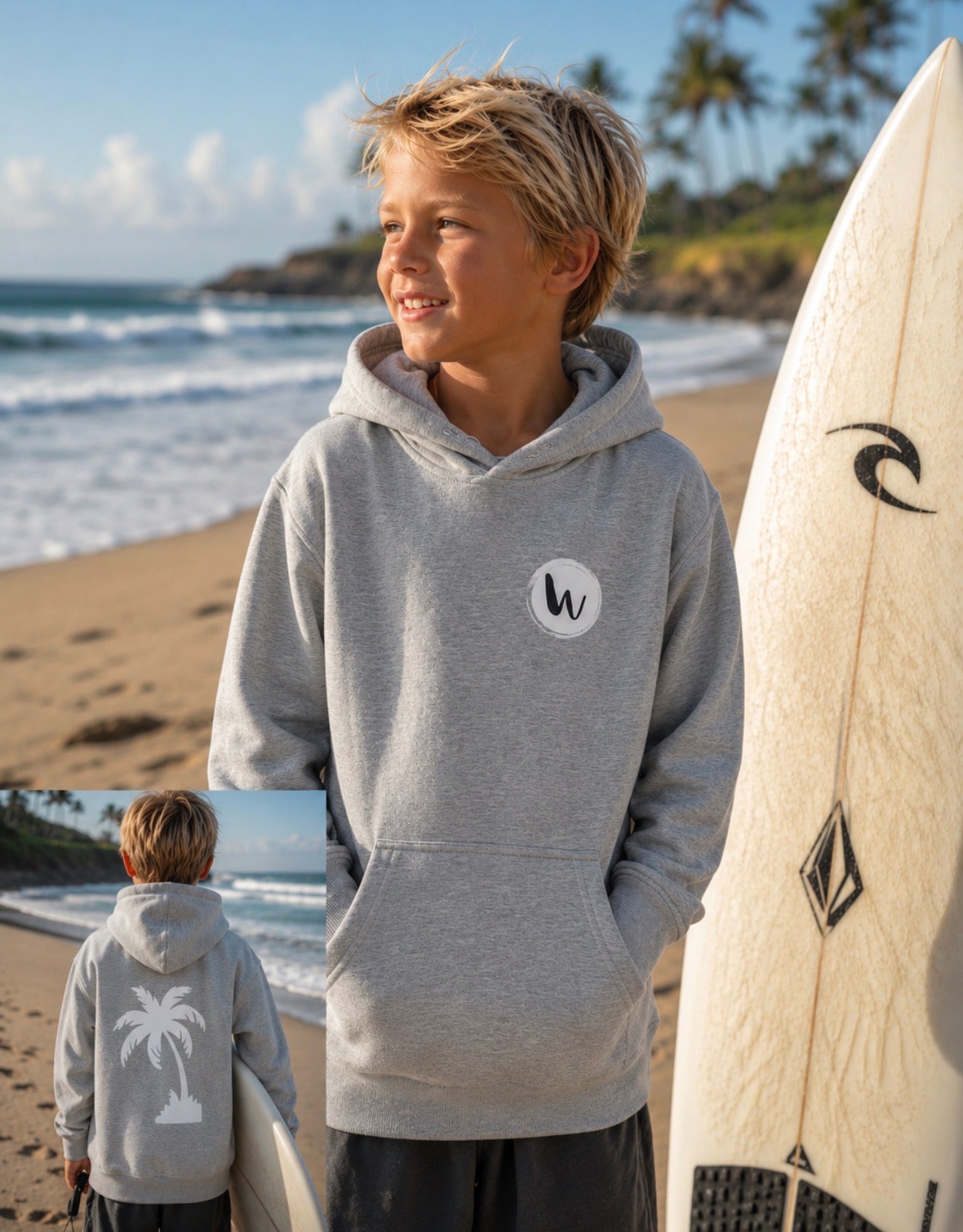 WILDLYFE PALM TREE HOODIE - YOUTH