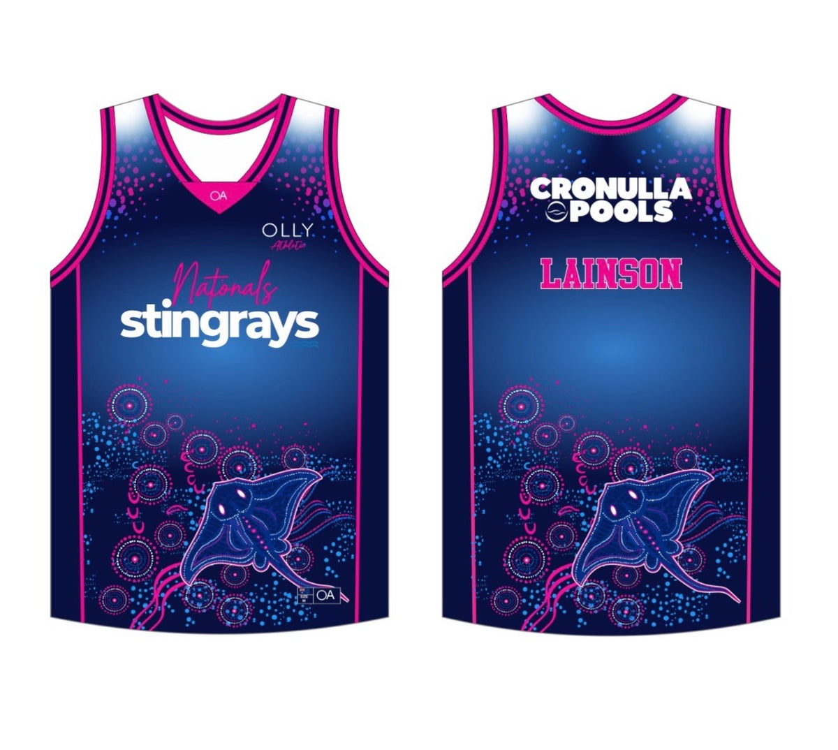 OLLY ATHLETIC CUSTOM SINGLET - LADIES