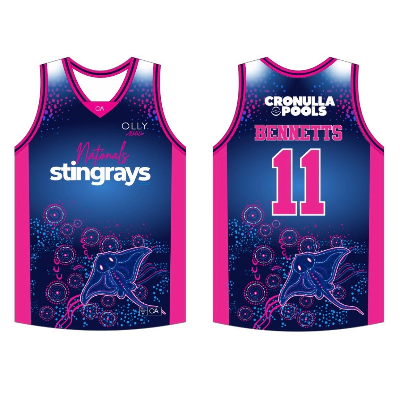 OLLY ATHLETIC CUSTOM SINGLET - BOYS