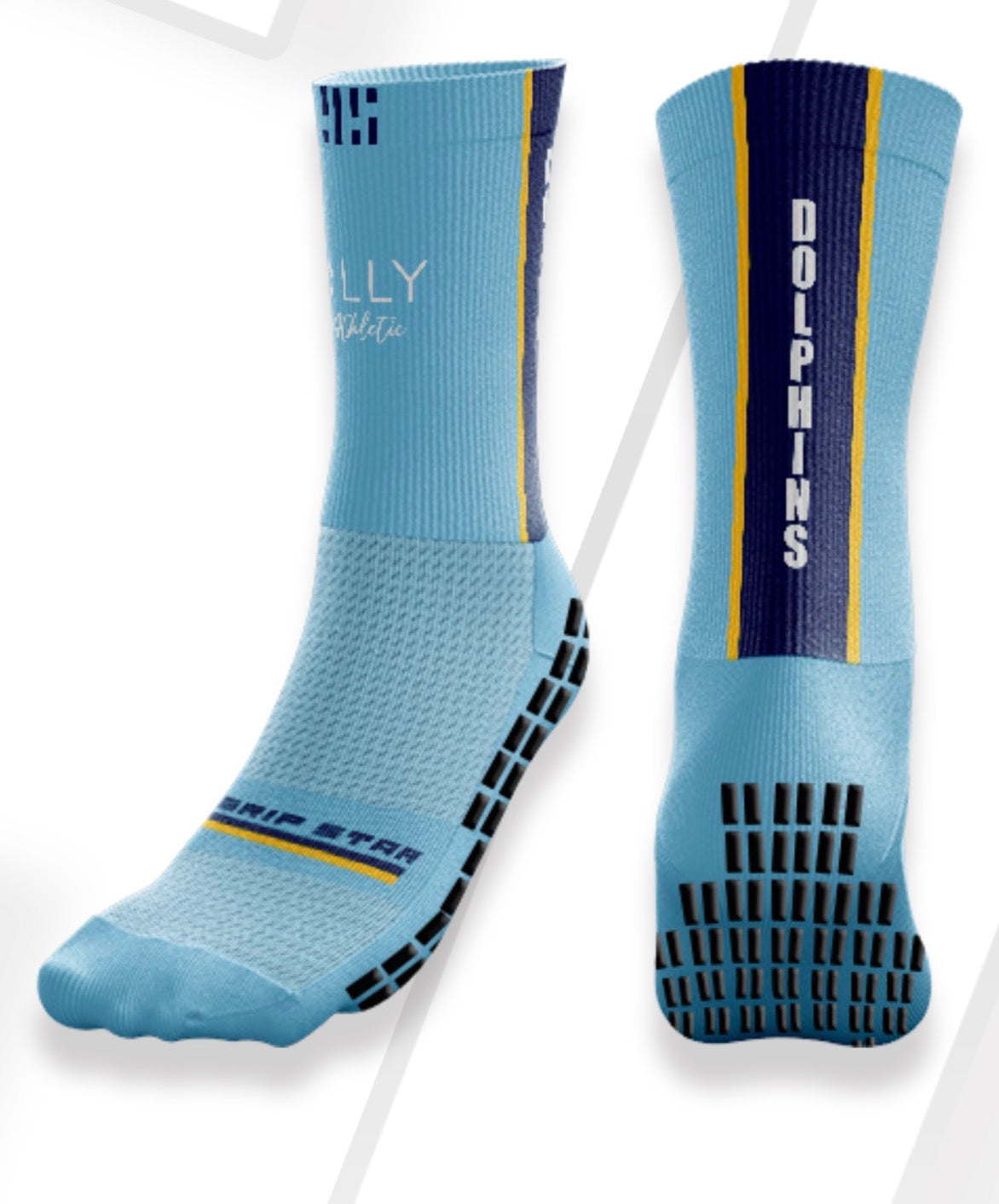 OA DOLPHINS ADULT GRIP SOCKS