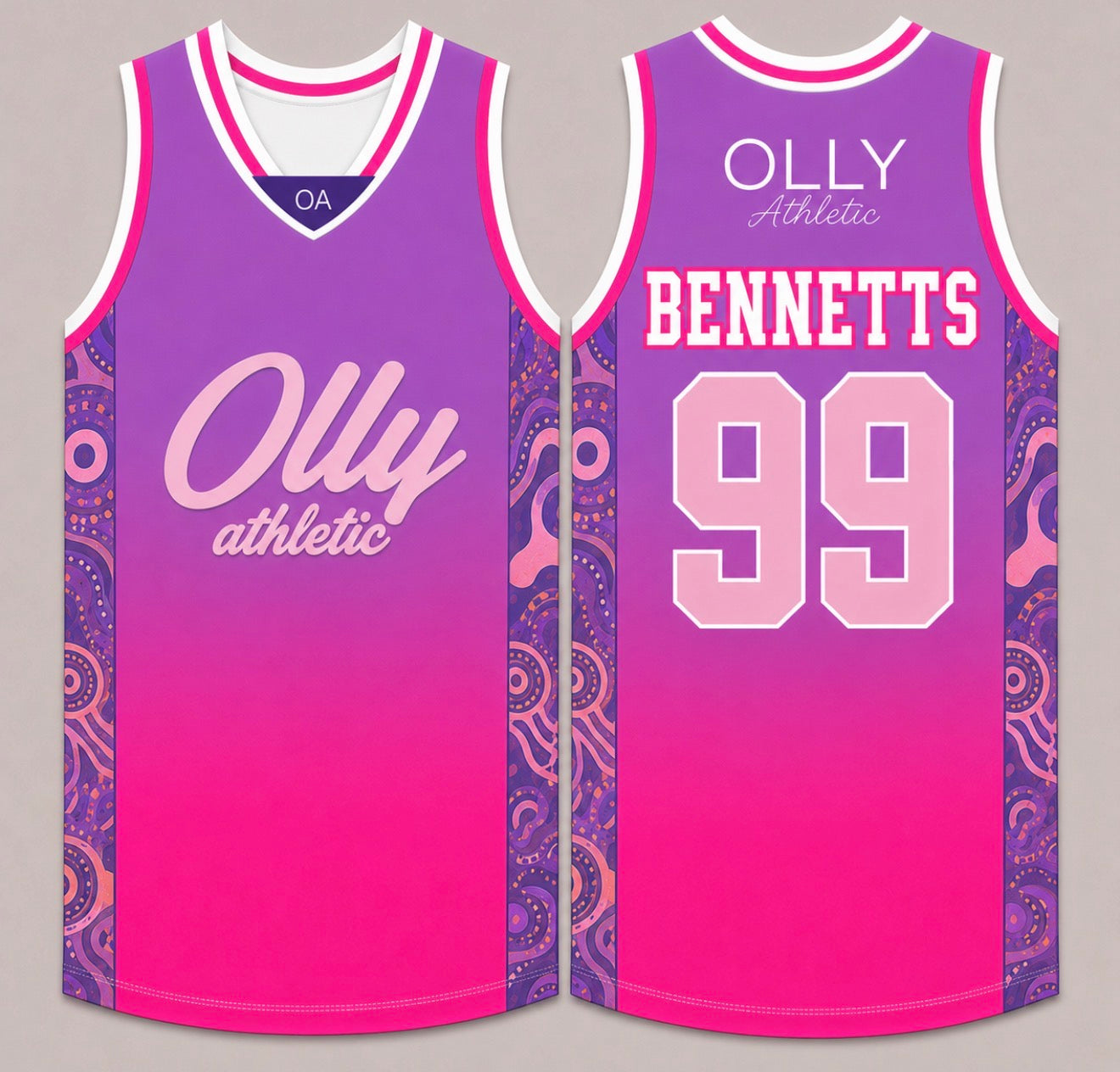 OLLY ATHLETIC CUSTOM SINGLET - LADIES
