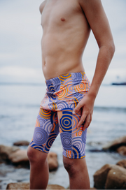 OLLY ATHLETIC PURPLE & PINK DOT PRINTED SKINS - BOYS
