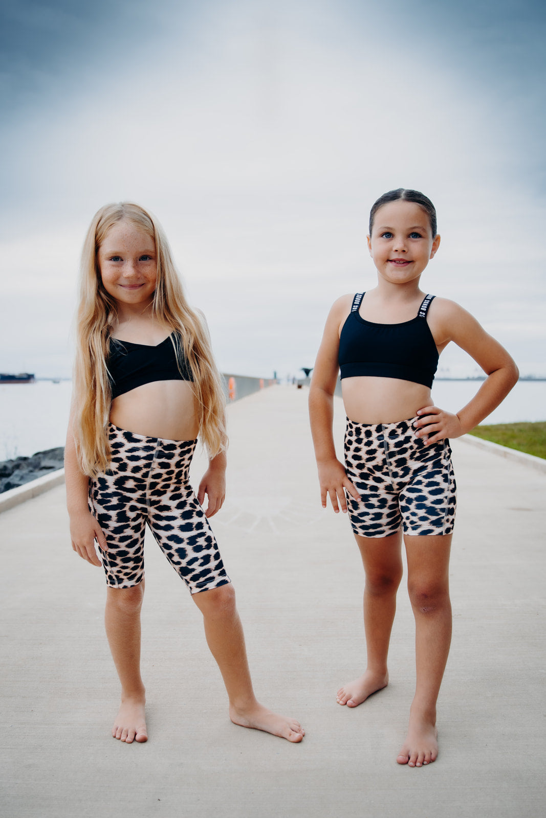 OLLY ATHLETIC PRINTED SHORT SKINS - GIRLS