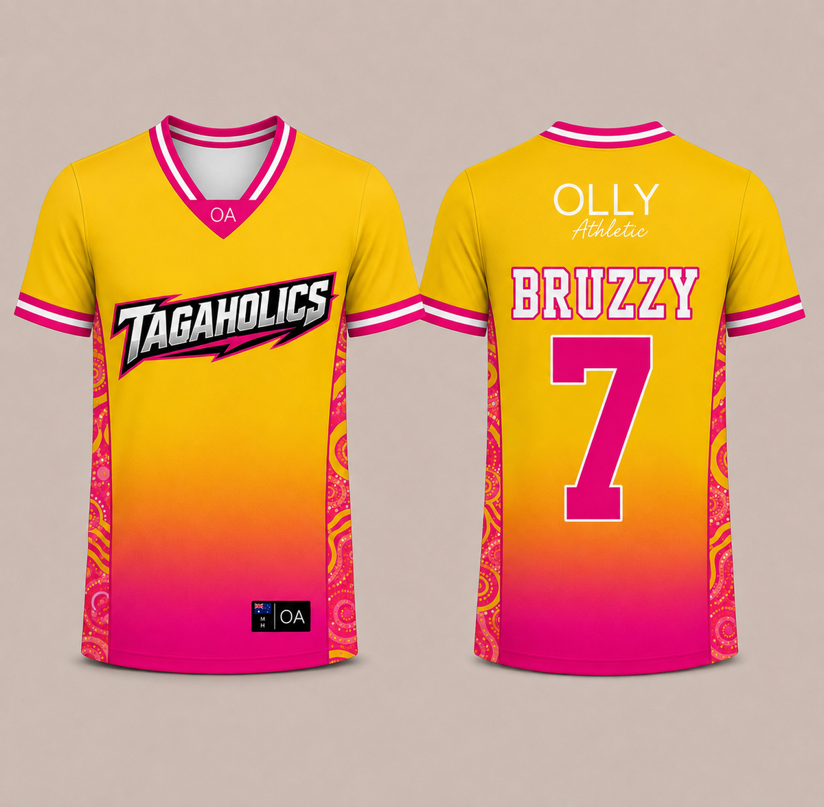 OLLY ATHLETIC CUSTOM T-SHIRT - LADIES