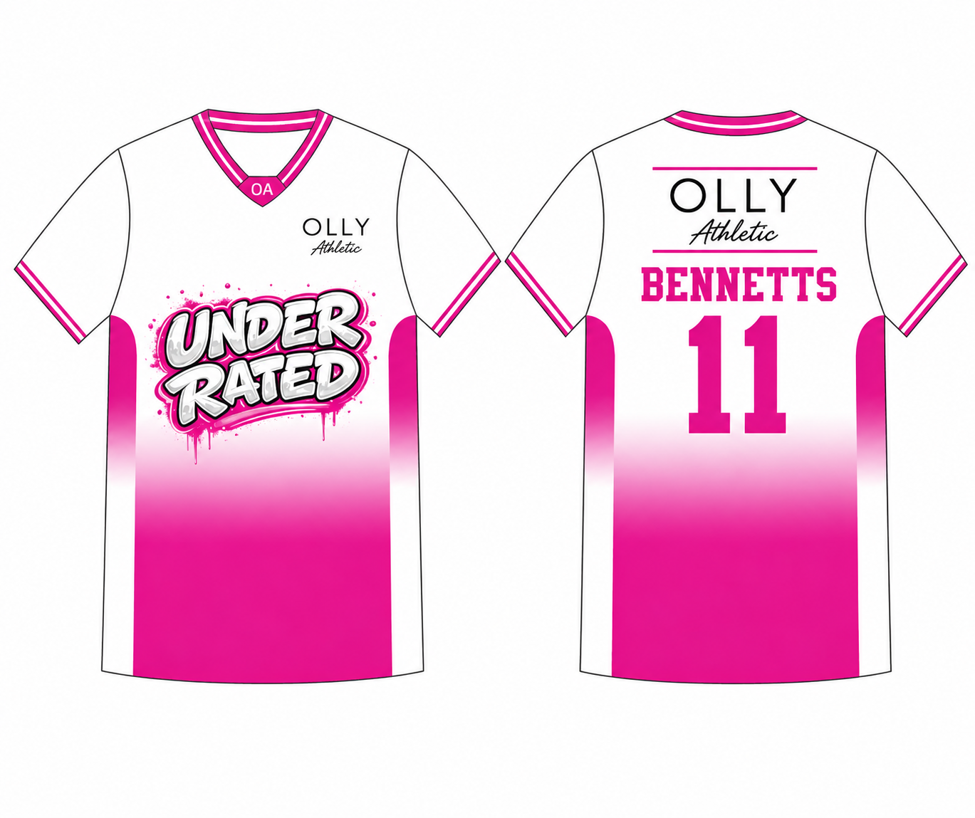 OLLY ATHLETIC CUSTOM T-SHIRTS - GIRLS