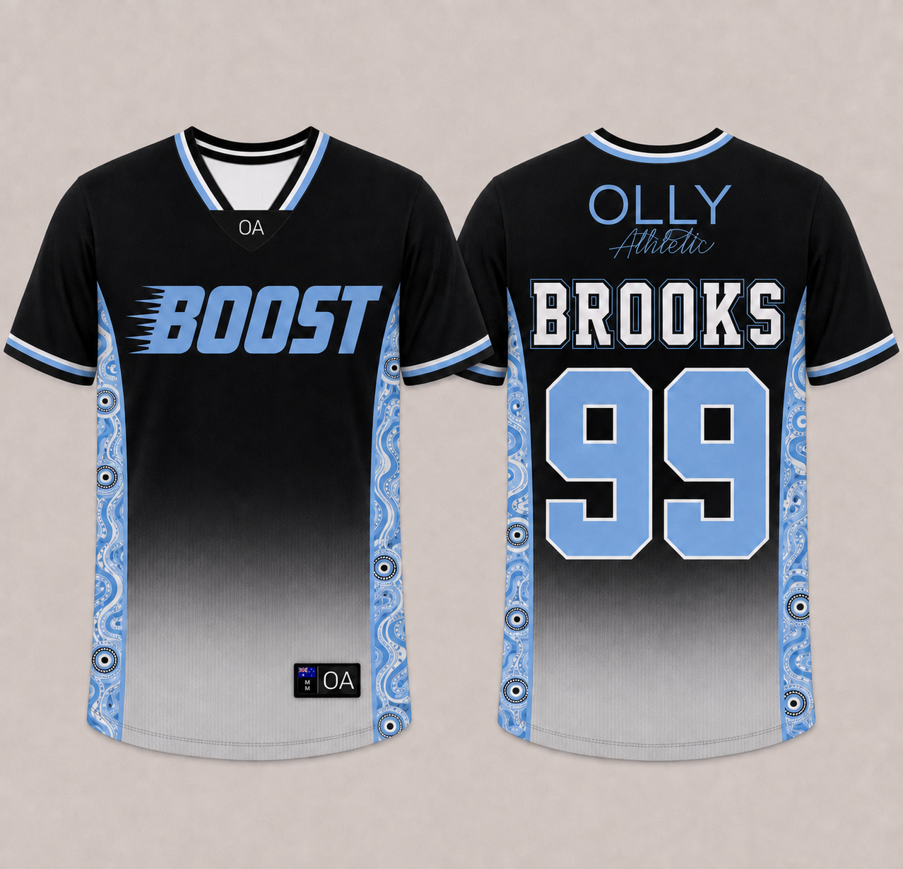 OLLY ATHLETIC CUSTOM T-SHIRT - MENS