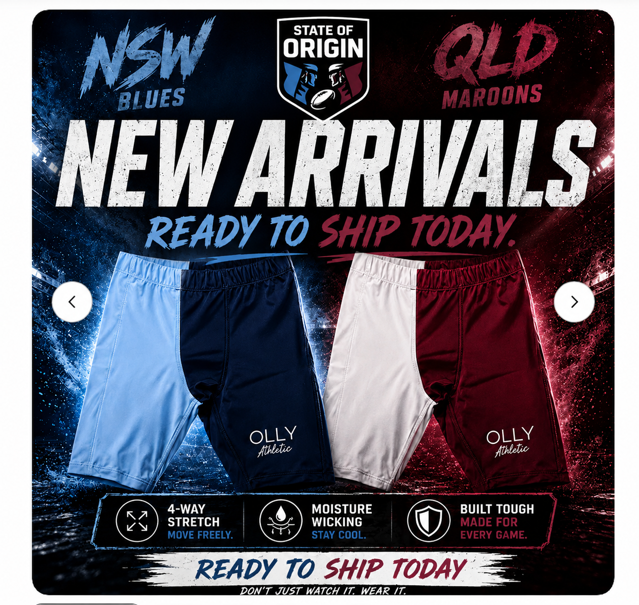 OLLY STATE OF ORIGIN SKINS - BOYS